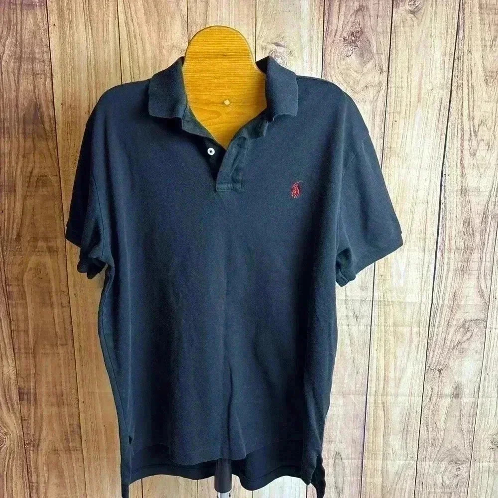 Polo by Ralph Lauren Men’s Black Polo Tshirt Size M